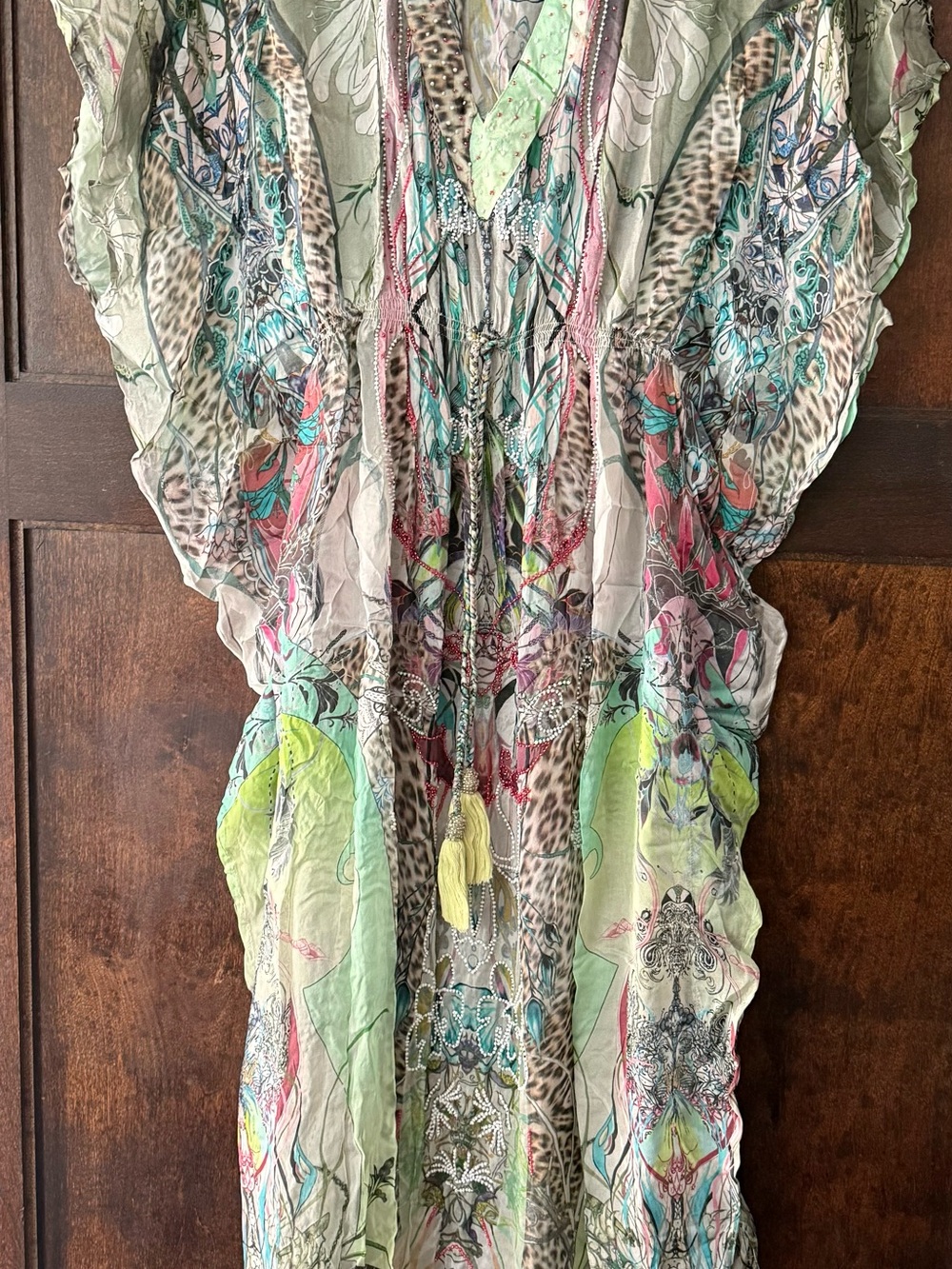 Letarte Multi-Color Printed Lightweight Swim Coverup